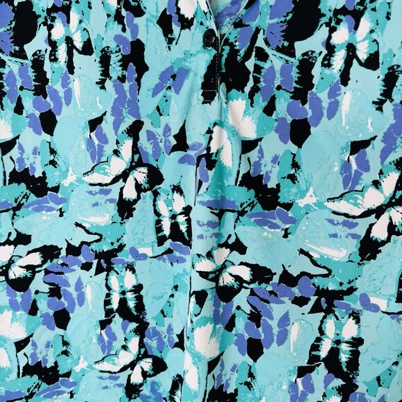 Blue Greg Norman Play Dry Activewear Women’s Shirt Size XL - Picture 2 of 4